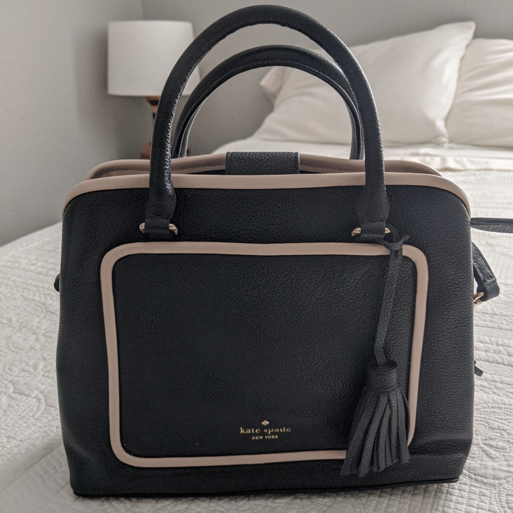 Kate Spade Black and Cream Crossbody Bag